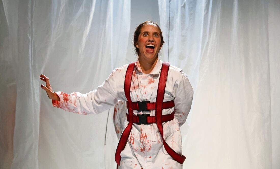 En la puesta Adriana acerca al público con un clásico del teatro. Foto: Producción Mabel