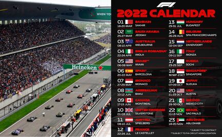 Fórmula 1 presentó el calendario 2022; el Gran Premio de México será en octubre