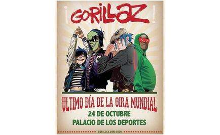 Boletos para el concierto de Gorillaz se acaban en 10 minutos