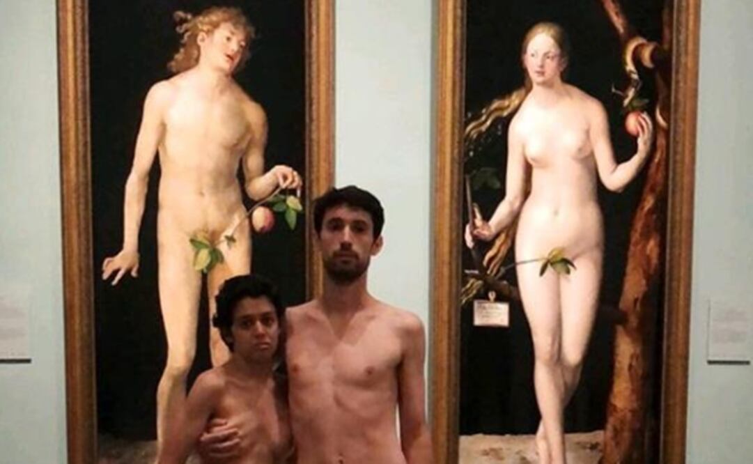 El "performance" se ha registrado sobre las once de la mañana. Foto: Facebook