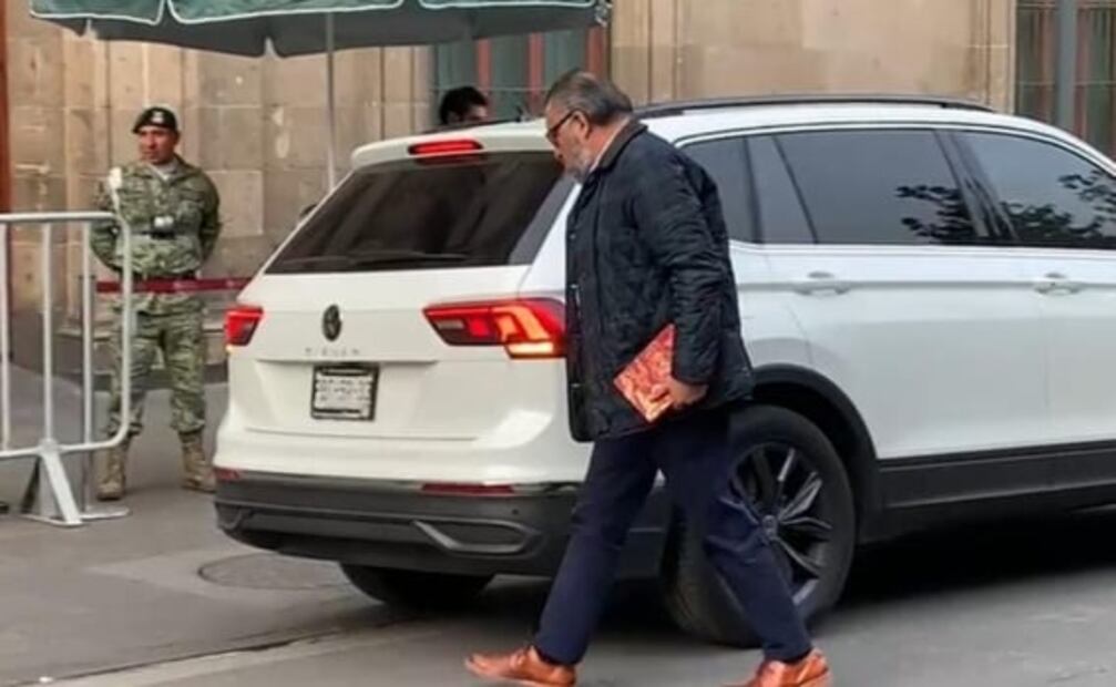 Mario Delgado y Horacio Duarte visitan por tercera ocasión Palacio Nacional 