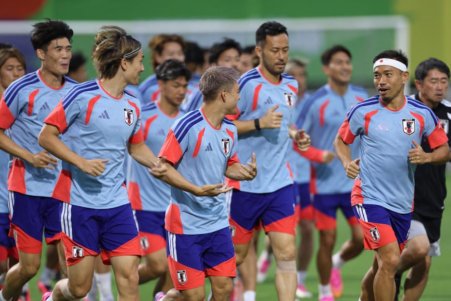 Selección de Japón en entrenamiento, durante el Mundial de 2026 - Foto: AFP