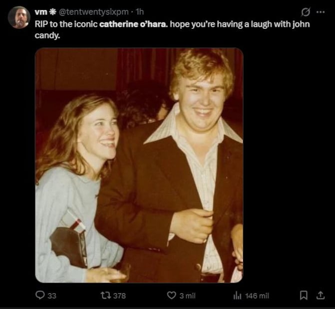 La estrella de Hollywood murió a los 71 años. Foto: Redes Sociales