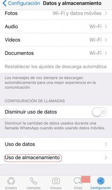 Cómo liberar espacio de WhatsApp en tu celular