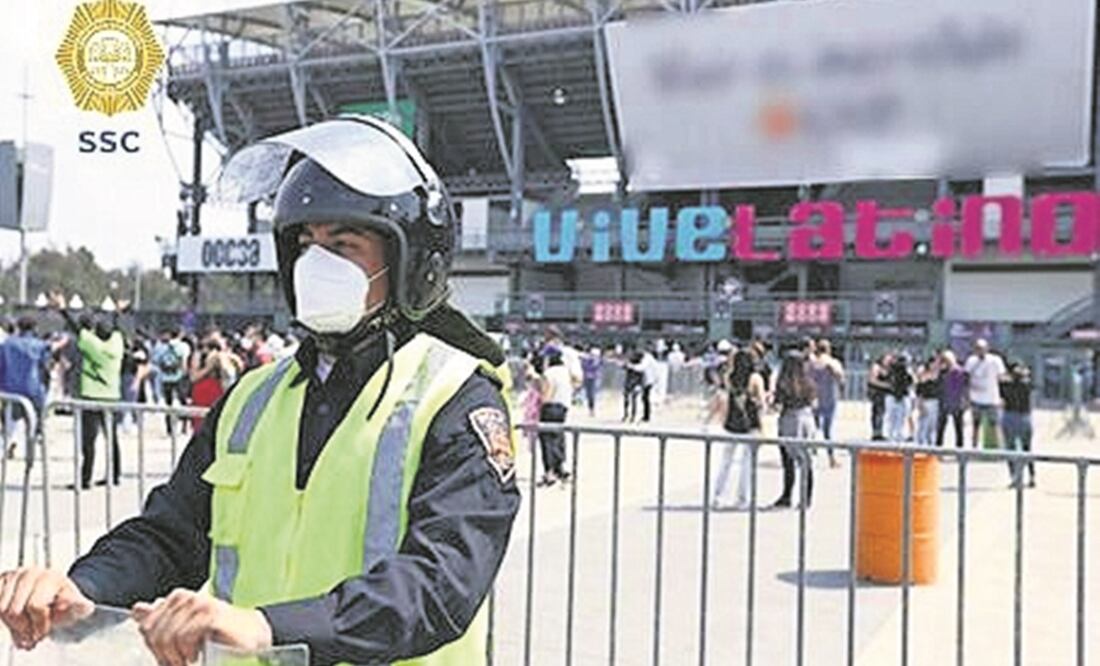 Autoridades de seguridad explicaron que en el Vive Latino se implementó un operativo especial en los puntos de revisión. Foto: Especial