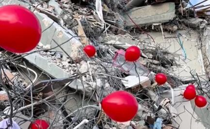 El emotivo homenaje con globos a niños que murieron en los terremotos de Turquía y Siria