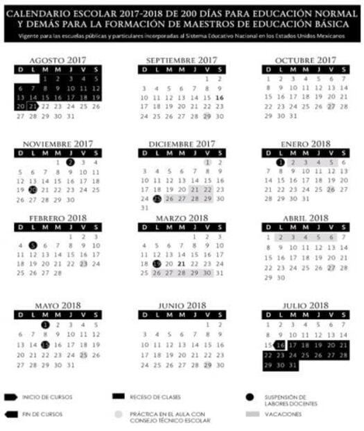Publican calendarios escolares para el ciclo 2017-2018