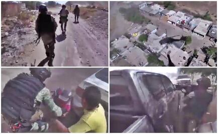 Difunden video de operativo militar en Sinaloa