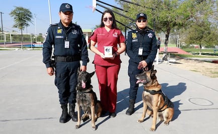 Rinden homenaje a Laika, perrita rescatista en Escobedo, Nuevo León