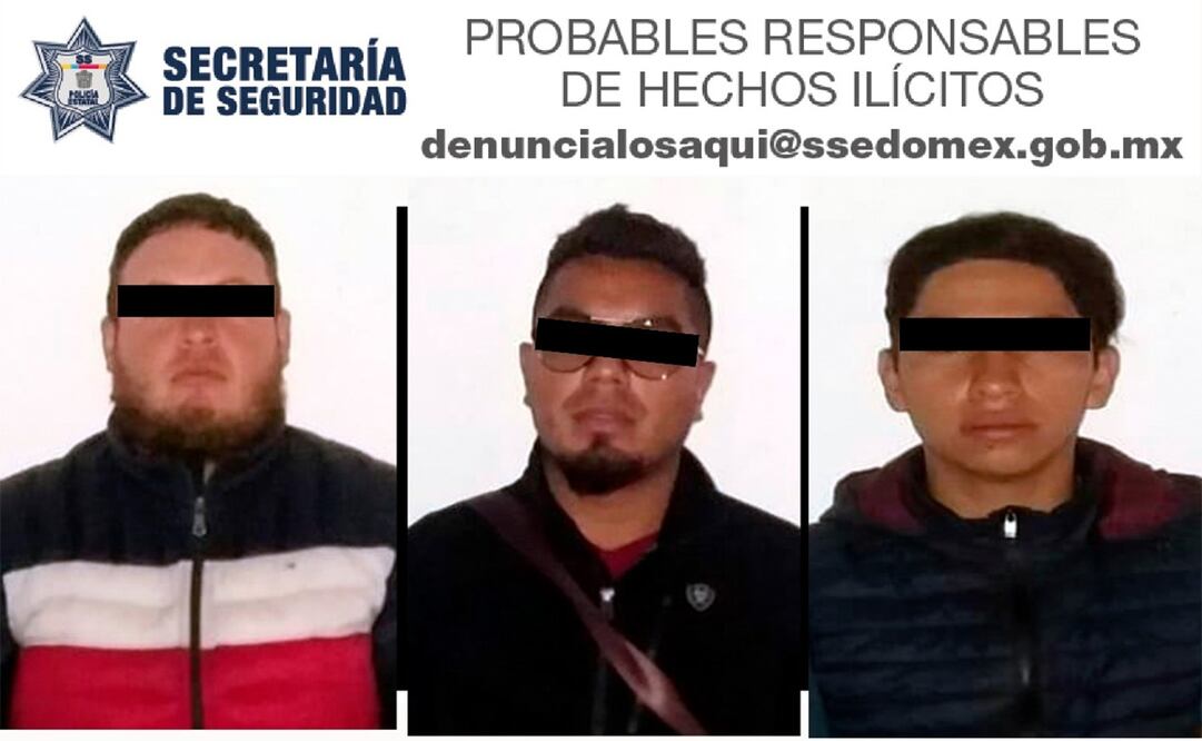 Los hombres fueron detenidos por su posible responsabilidad en el delito de encubrimiento por receptación. Foto: Cortesía Secretaría de Seguridad