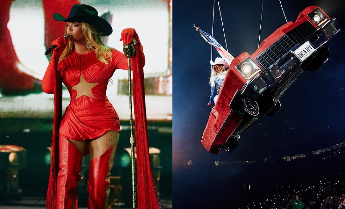 La cantante estuvo a punto de caer desde varios metros de altura. Foto: Instagram.