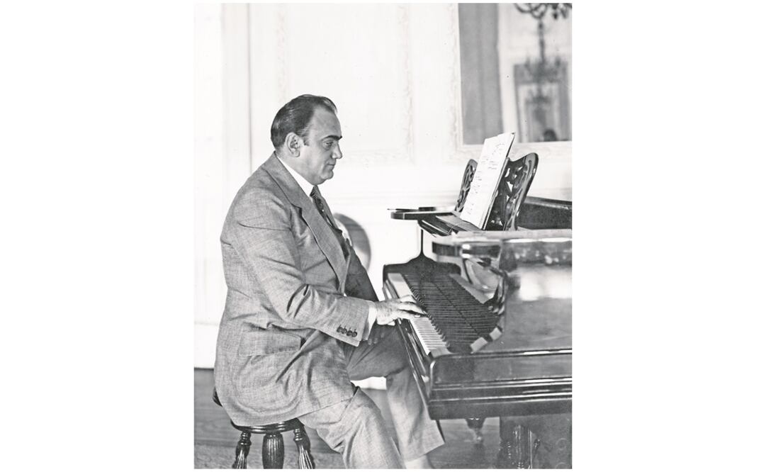 El tenor durante su visita en México en 1919. Foto: Archivo Histórico El Universal