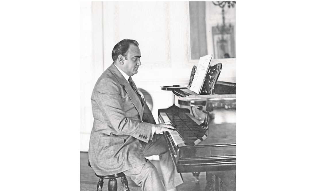 El tenor durante su visita en México en 1919. Foto: Archivo Histórico El Universal