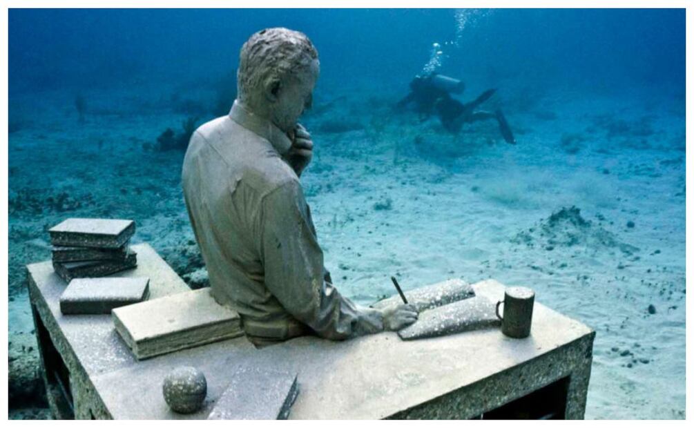 Conoce los precios de los tours de buceo y snorkel para visitar las galerías de arte de este museo subacuático. Imagen: MUSA México