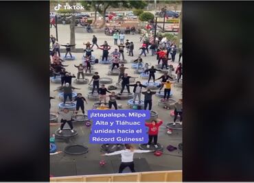 ¡Súmate! Iztapalapa busca romper Récord Guinness por clase de trampolines más grande del mundo