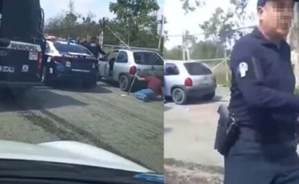 Resurge video de policías de Cuautitlán Izcalli que golpean a hombre que usa bastón