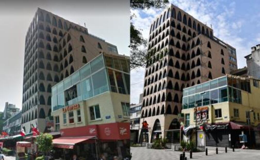 Edificios dañados por el sismo del 19-S; antes y después