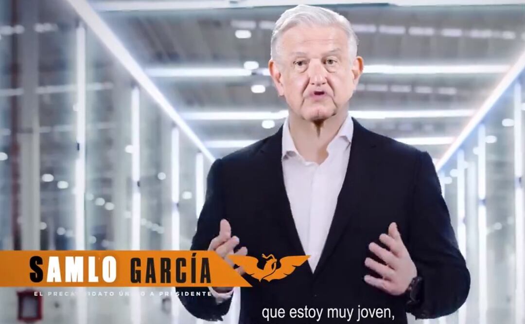 Vampipe creó a "SAMLO García", como una sátira política rumbo a las elecciones presidenciales de 2024. / Foto: captura video de LatinUs.