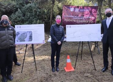 Sheinbaum y Ruvalcaba inauguran obras del libramiento Chamixto en Cuajimalpa