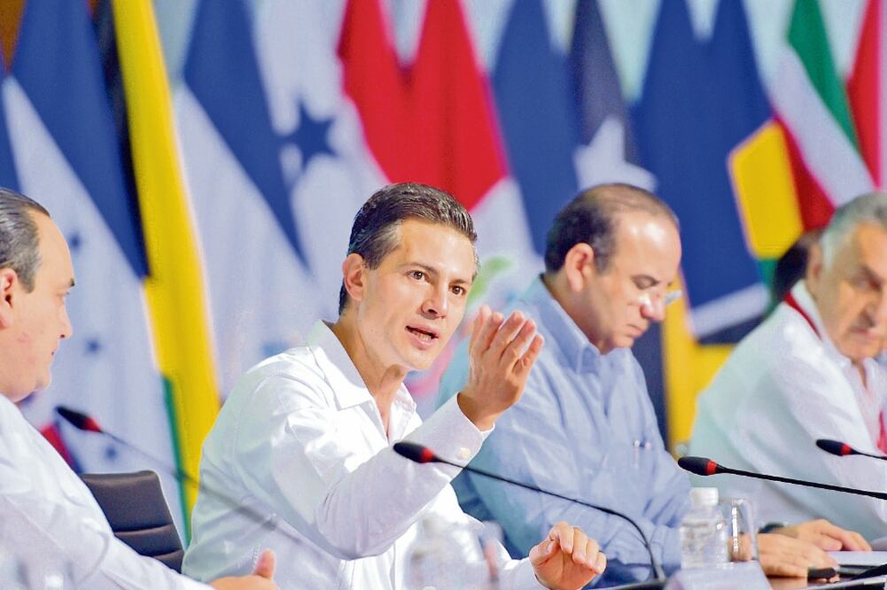 En la 19 Conferencia Interamericana de Ministros de Trabajo de la OEA, en Cancún, Enrique Peña Nieto reconoció que en México la justicia laboral aún es lenta, costosa y de difícil acceso para muchos trabajadores (PRESIDENCIA DE LA REPÚBLICA)