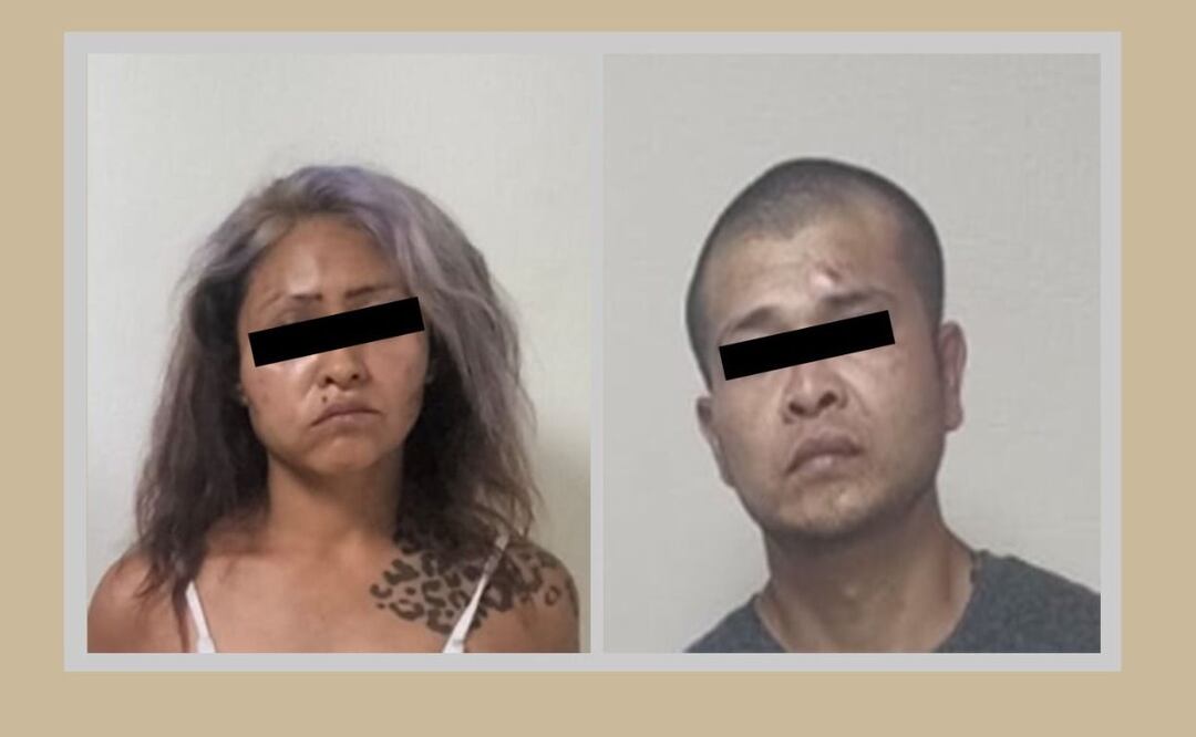 Dos detenidos tras un operativo, luego de extorsionar a una persona. Foto: Especial