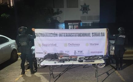 Detienen a cuatro civiles armados tras persecución en Culiacán; tres resultaron lesionados