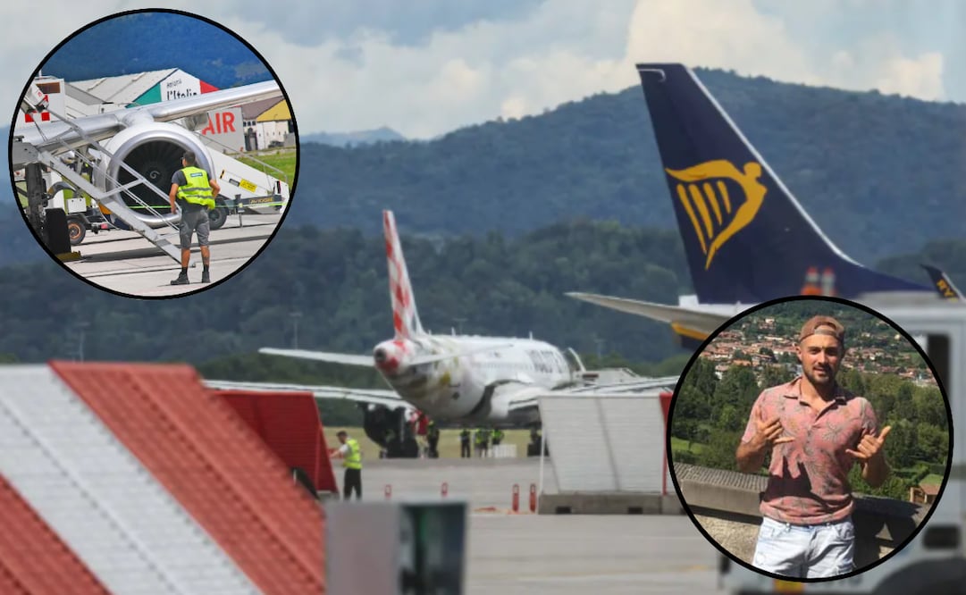 Un hombre perdió la vida luego de lanzarse voluntariamente al motor encendido de un avión. Foto: Claudia Greco/Reuters y X