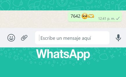 ¿Qué significa el código 7642 que envían por WhatsApp?