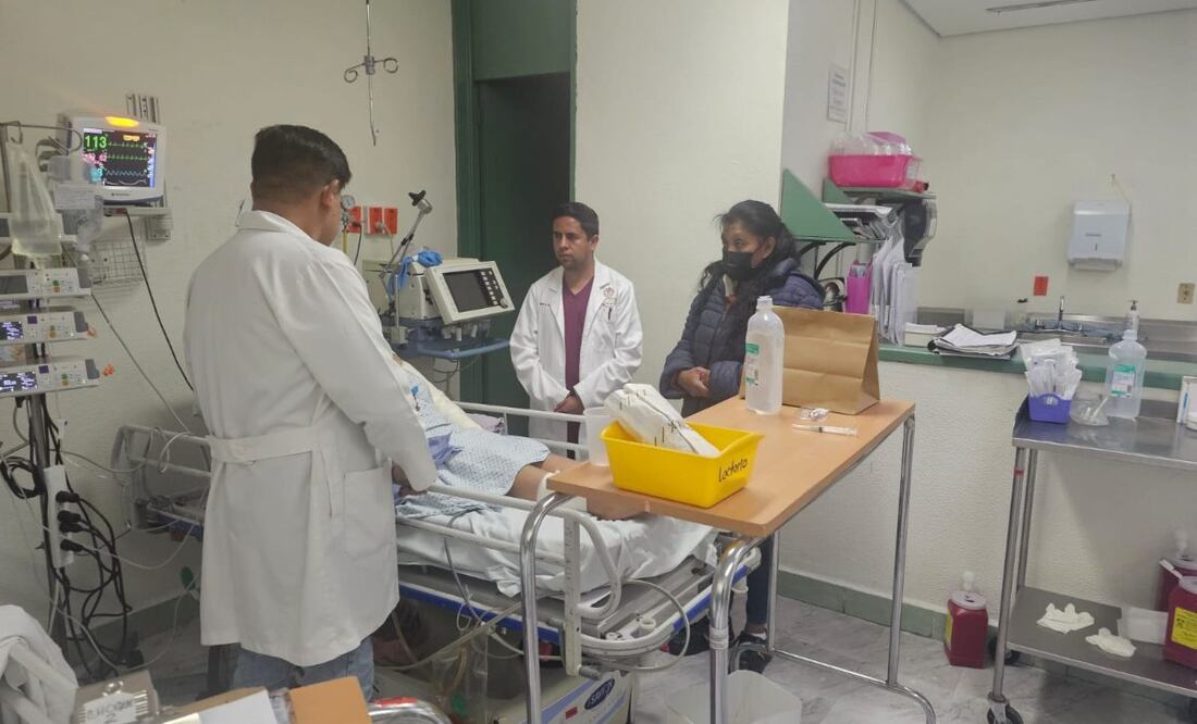 Cuatro personas, entre ellos tres menores de edad, permanecen hospitalizados tras la explosión en Chimalhuacán. Foto Especial