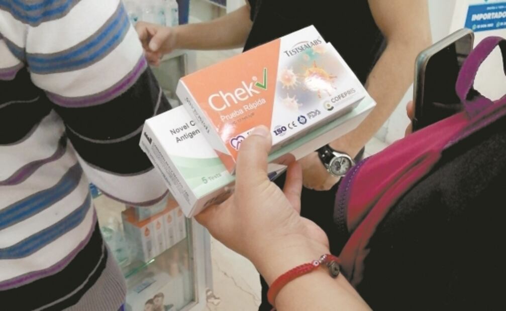 Pásele por su prueba patito de Covid, marchante