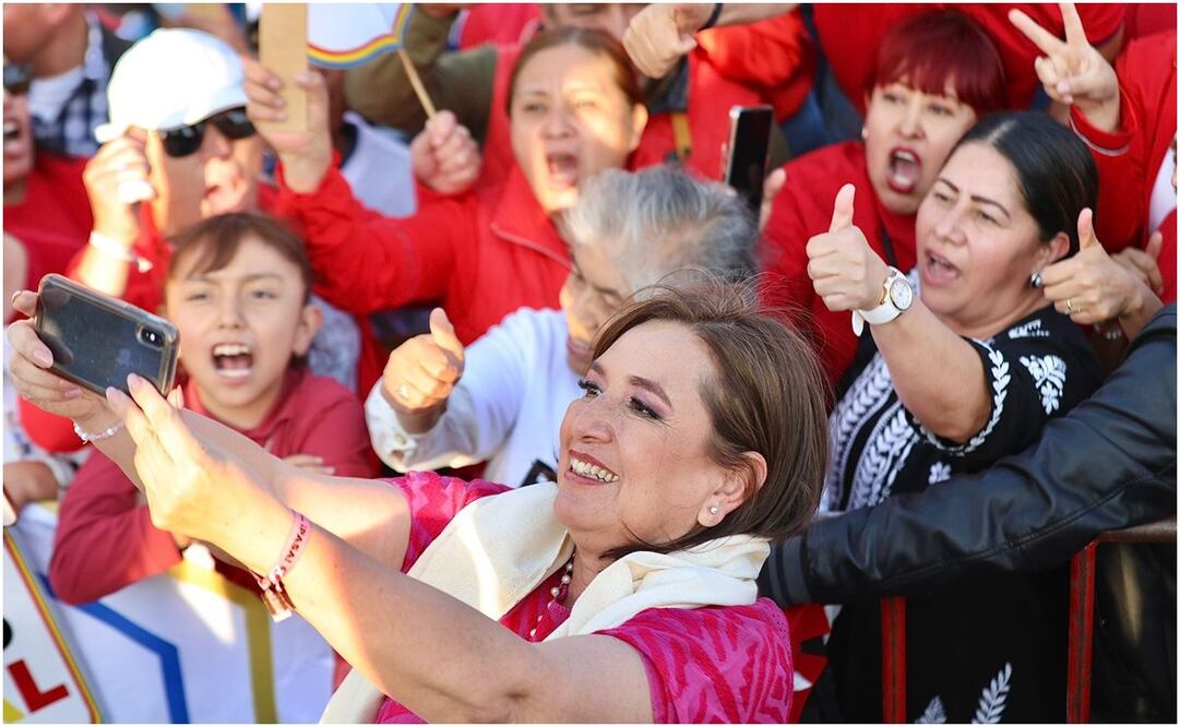 Xóchitl Gálvez en Tlaxcala. Foto: Berenice Fregoso/EL UNIVERSAL