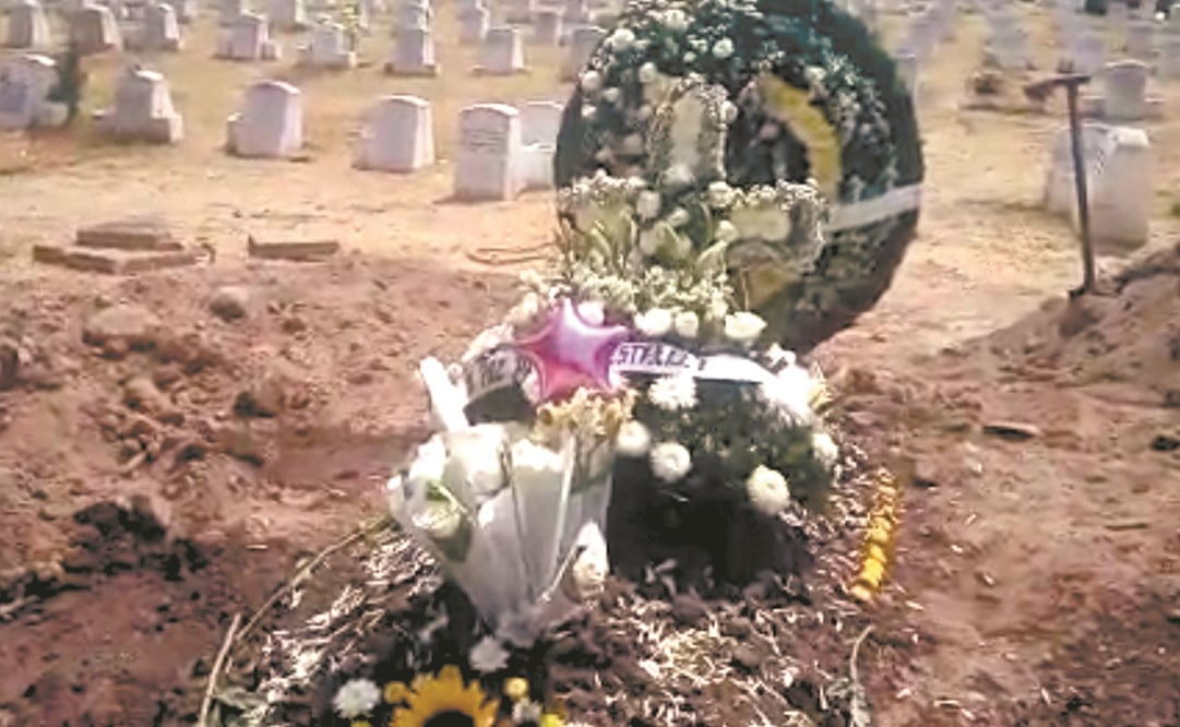 Estrella fue sepultada en el Parque Memorial en Cipreses. Foto: Cortesía Frida Guerrera