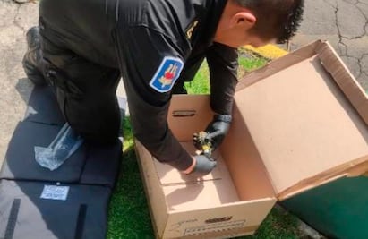 Era una granada de fragmentación la hallada en caja de cartón en la Miguel Hidalgo: SSC-CDMX FOTOS 