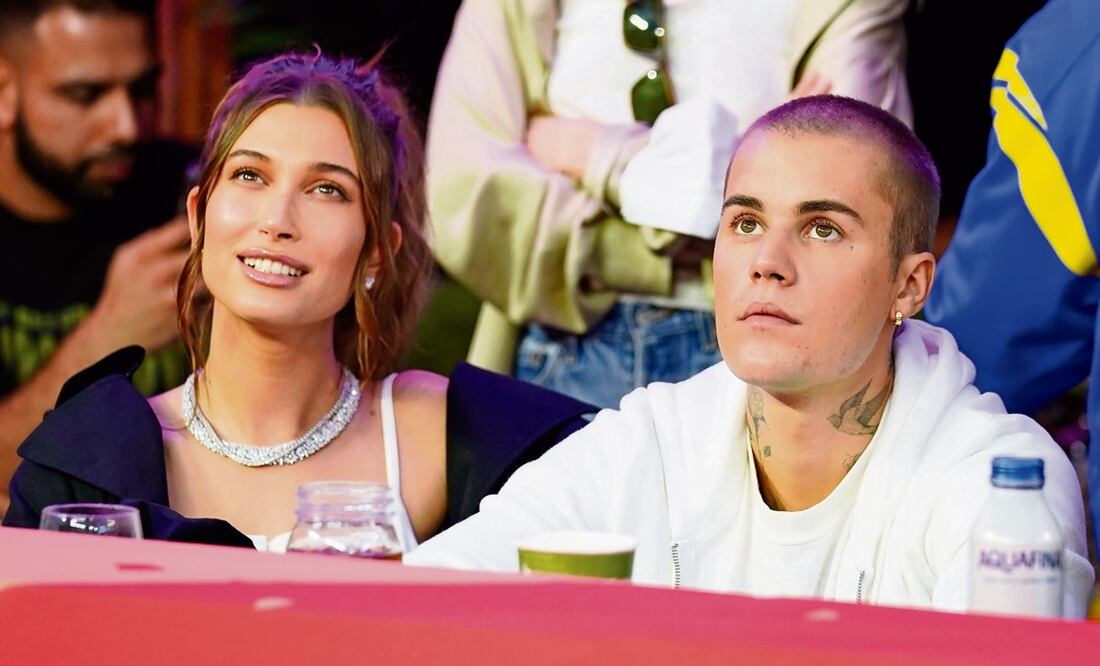 Justin Bieber y su esposa Hailey Baldwin. Foto: AP/Lynne Sladky