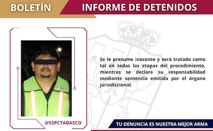 Detienen a “El Comandante Blas”, presunto integrante de “La Barredora” en Tabasco; decomisan armamento y sustancias ilícitas