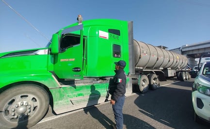 Robo de pipa provoca persecución en carretera México-Pachuca; detienen a responsable y recuperan vehículo