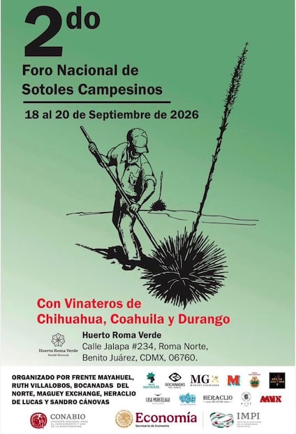 Súmate al 2o. Foro Nacional de Sotoles Campesinos para proyectar la historia, biodiversidad y valor de este patrimonio biocultural de México. Foto: cortesía Huerto Roma Verde.