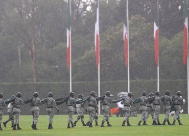 Por lluvia, AMLO cancela ceremonia para conmemorar aniversario de la Guardia Nacional