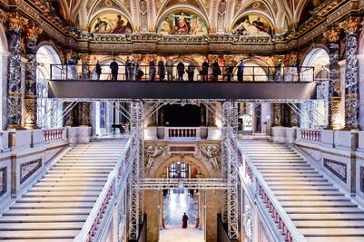 Disfrutan de Gustav Klimt en las alturas