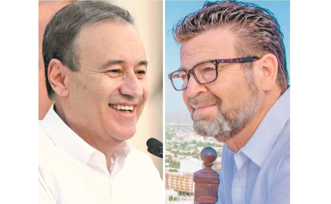 Los candidatos a Sonora, Alfonso Durazo, de Morena, y Ricardo Bours, de MC. Foto: ESPECIAL