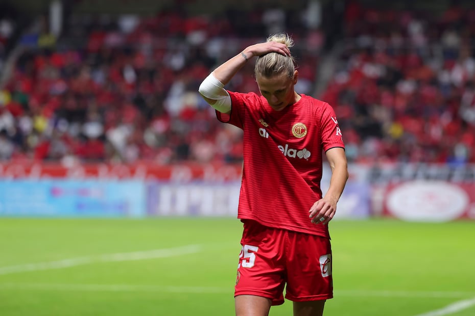 Toluca Femenil en lamento, durante las semifinales del torneo Clausura 2026 - Foto: Imago7