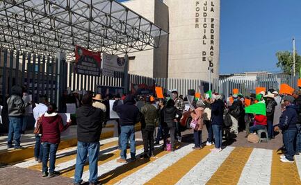 Simpatizantes del expresidente municipal de Progreso, Hidalgo, se manifiestan frente al Poder Judicial; exigen su liberación