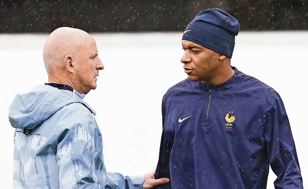 Los líos legales y la fractura de nariz no han dejado que Mbappé brille. Foto: FRANCK FIFE AFP