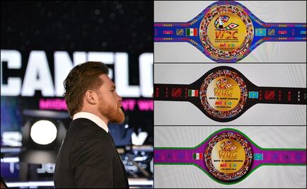 Cinturones con arte chiapaneco para pelea de Canelo