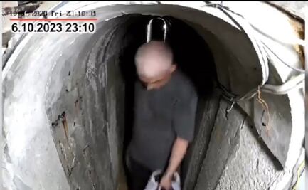 VIDEO: Israel difunde clip inédito de Sinwar horas antes del 7 de octubre; estaba escondido en un túnel en Gaza