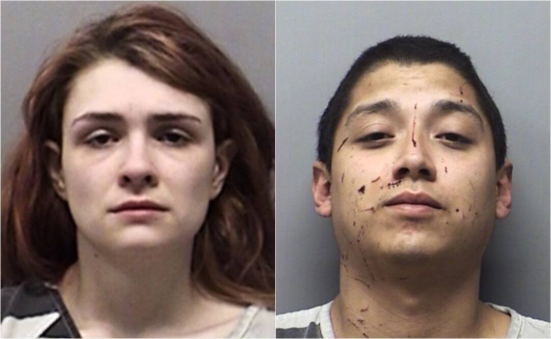 Paige Isabow Harkings y Andrew Joseph Fabila, ambos de 24 años, fueron encausados con cuatro cargos penales de negligencia infantil  (Foto: AP)