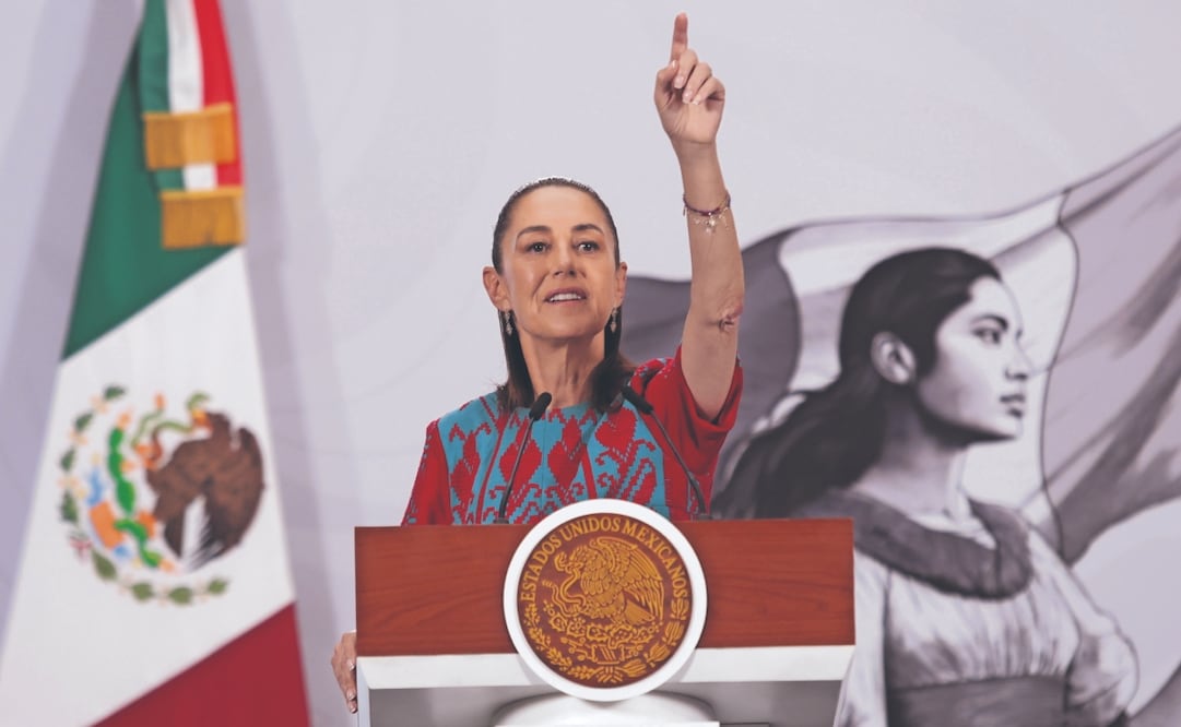 La Presidenta cuestionó las presuntas pruebas que presentó EU en contra de funcionarios de Sinaloa. Foto: Carlos Mejía/ EL UNIVERSAL