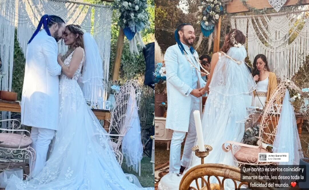 Alma Cero se unió en un ritual este fin de semana con su actual pareja, el doctor Enrique Orozco. 
Fotos: Instagram