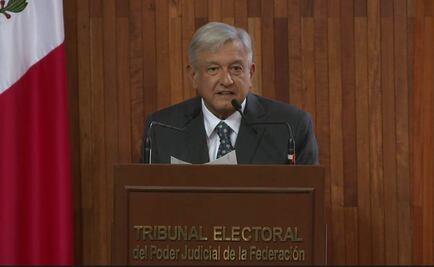 Discurso de AMLO en la entrega de su constancia como Presidente electo