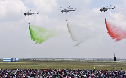 Asisten 200 mil personas al espectáculo aéreo de la Sedena
